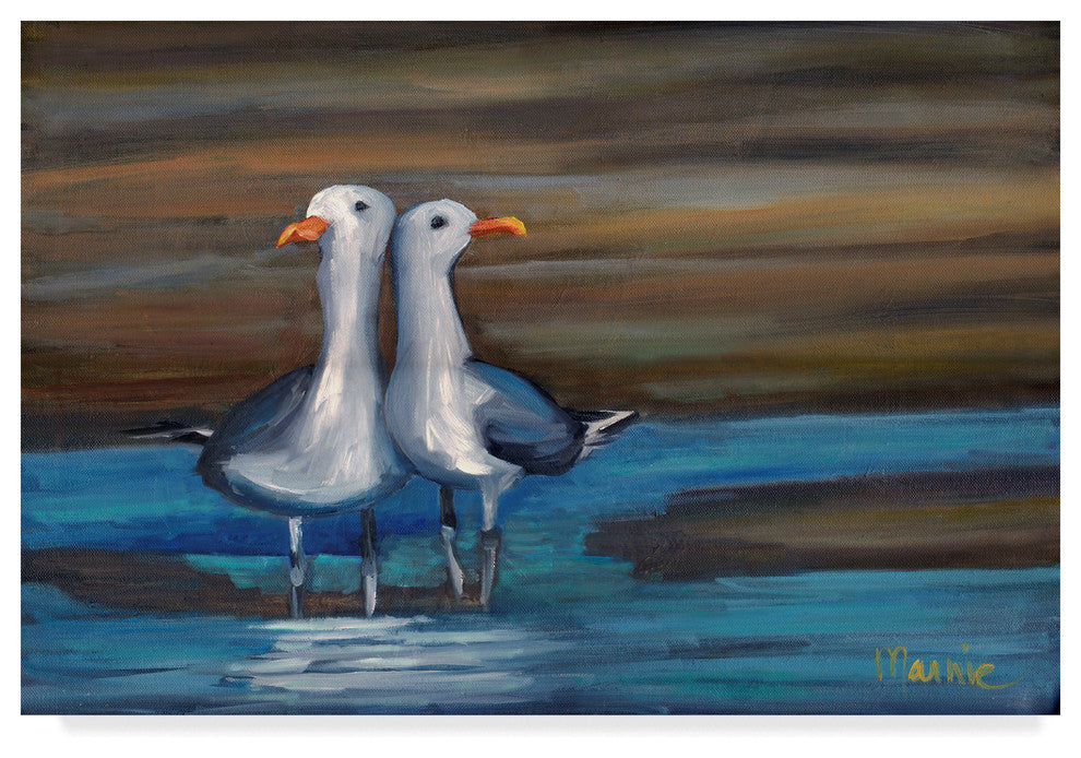 "Lovebirds" by Marnie Bourque, Canvas Art, 22"x32"