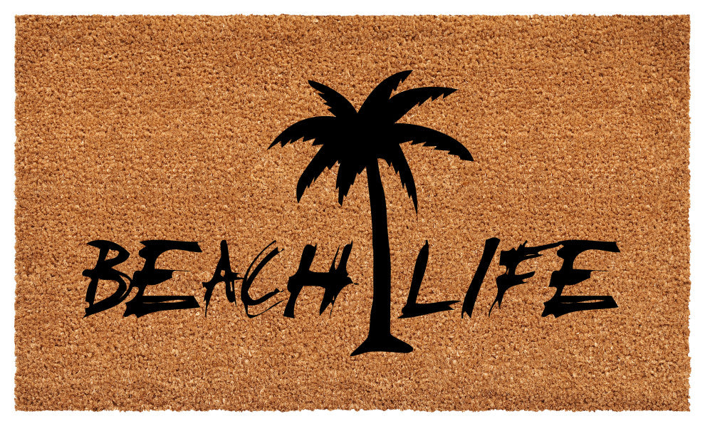 Calloway Mills Beach Life Palm TreeDoormat, 24" X 36"
