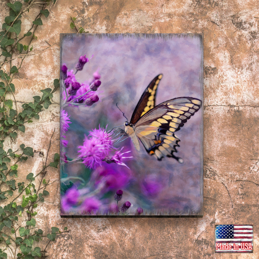 Machaon Art Wooden Wall Art, Oversized 48x36