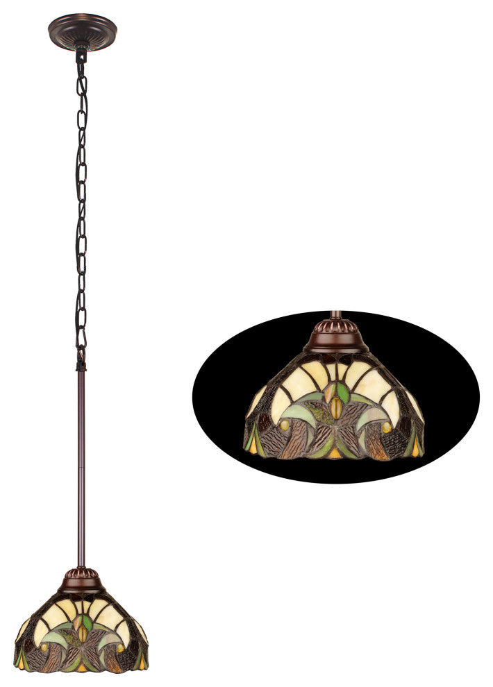 Liaison Victorian-Style 1-Light Ceiling Mini Pendant 8" Shade