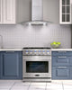 4-Piece, 30" Gas Range, Range Hood, Dishwasher and 48 Bottle Wine Cooler