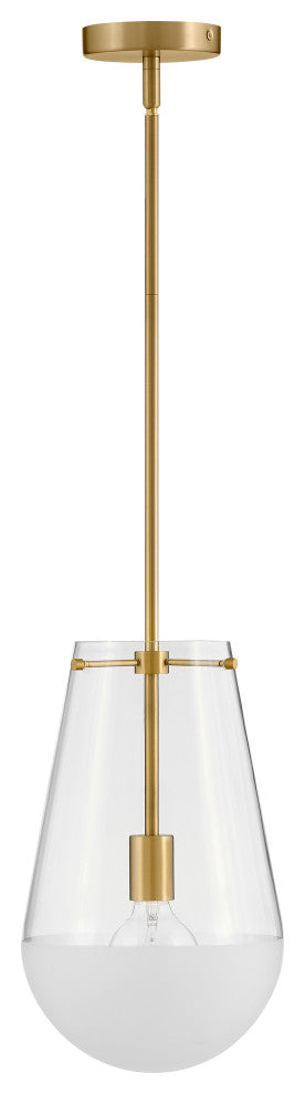 Hinkley Beck Pendant Light, Lacquered Brass