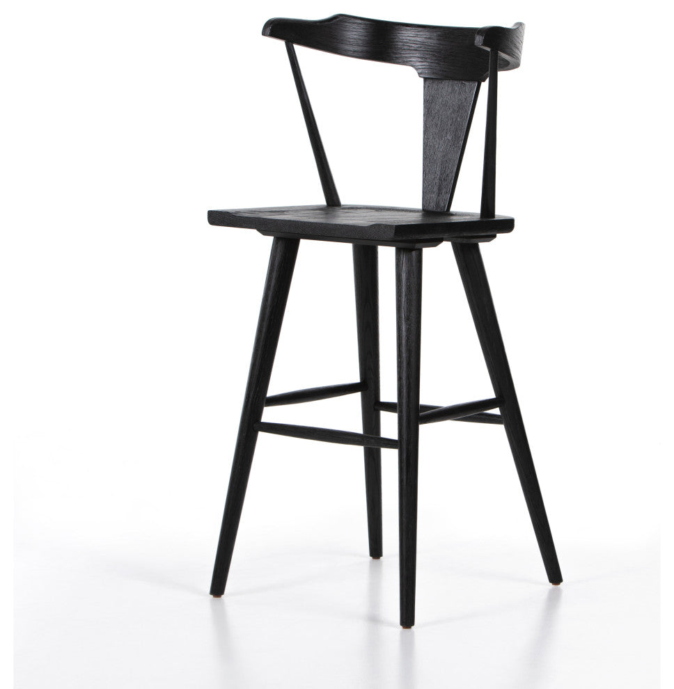 Ripley Stool, Black Oak, Bar
