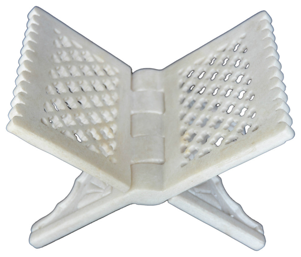 Makrana White Marble Book Stand