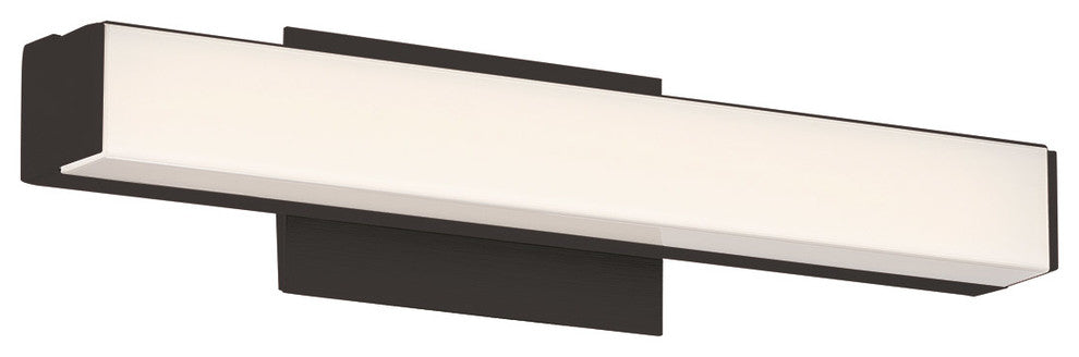 Brink LED Bathroom Vanity/Wall Light, Black, 12", 3500k