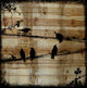 Marmont Hill, "Word Keepers" by Vicki Butler Painting Print, Natural Pine Wood