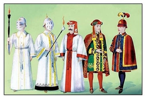 Odd Fellows: Costumes for Scene Supporters- Gallery Wrapped Canvas Art 28" x 42"