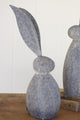 Kalalou Che1213 Faux Stone Rabbit With Tall Metal Ears - Short