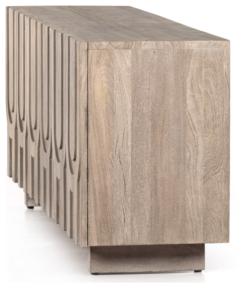 Rivka Media Console-Aged Grey