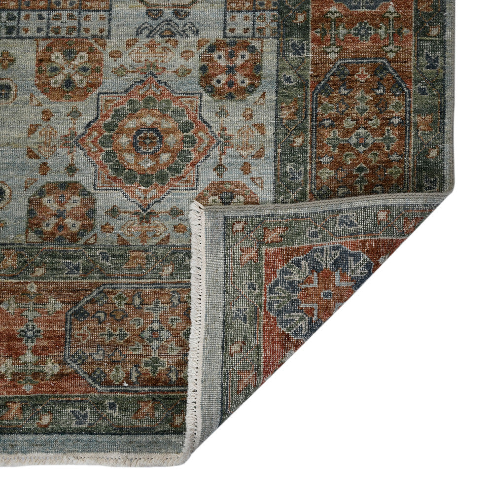Milano Drev Area Rug, Blue, 8' x 10', Medallion