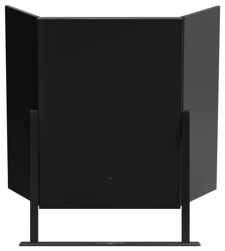 Lavish Tri-Fold LED Tri Tone Makeup Mirror, Black
