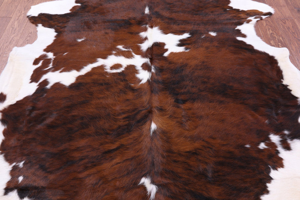 Organic Natural Hair-On Cowhide Area Rug 7' 7" X 6' 4" C1643