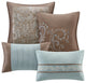 Madison Park Microfiber Jacquard 24-Piece Comforter Set, Queen