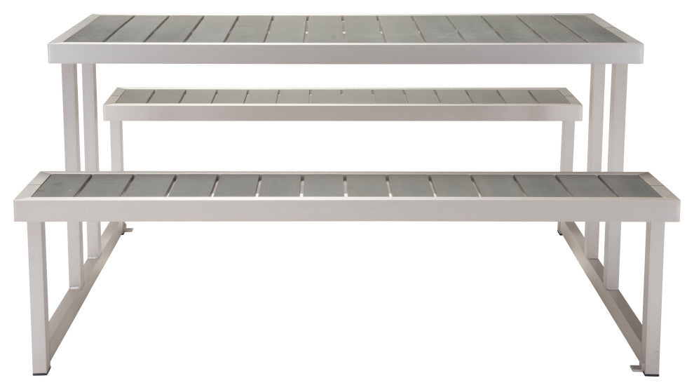 Cuomo Picnic Table Brushed Aluminum