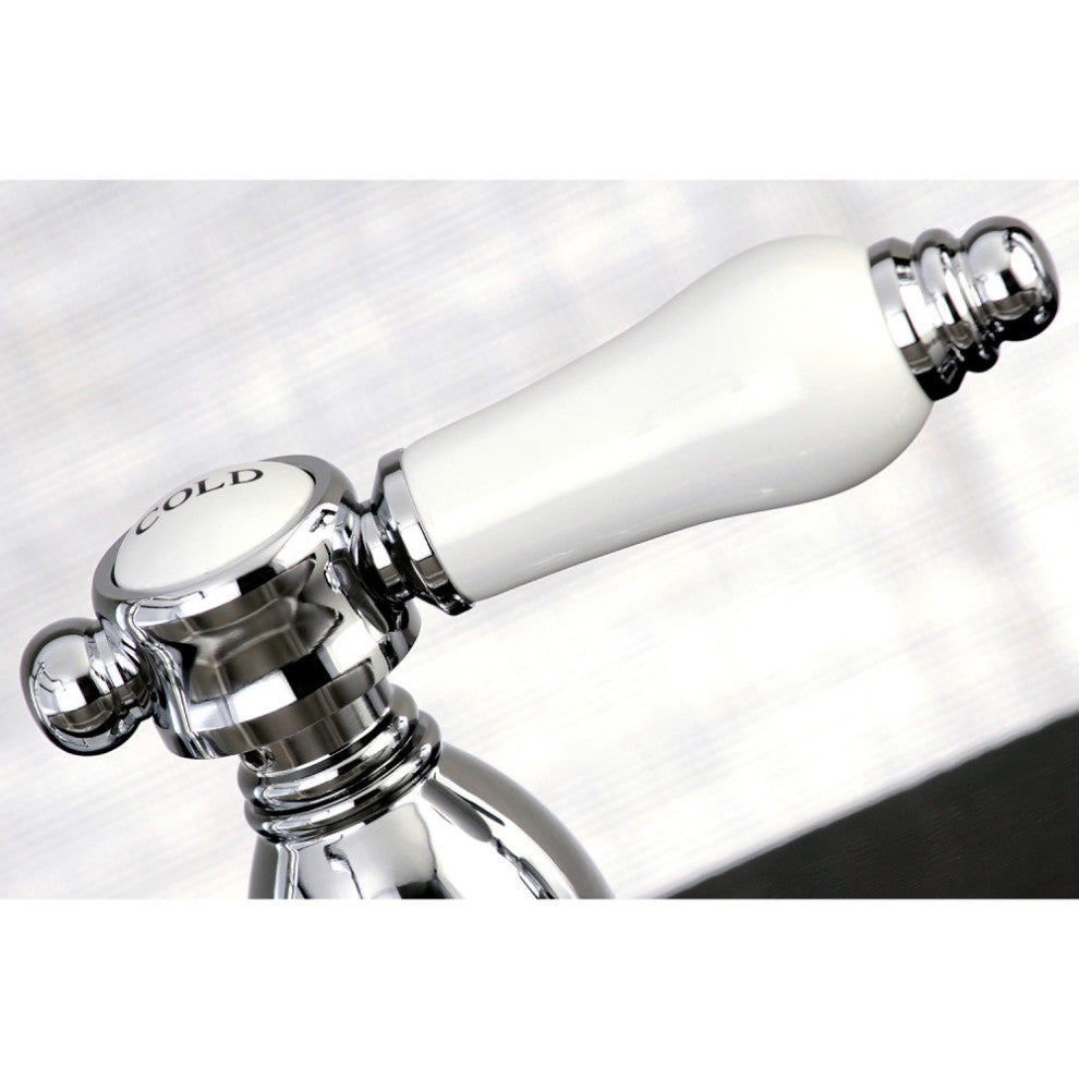 Kingston Brass Widespread Kitchen Faucet, Polished Chrome