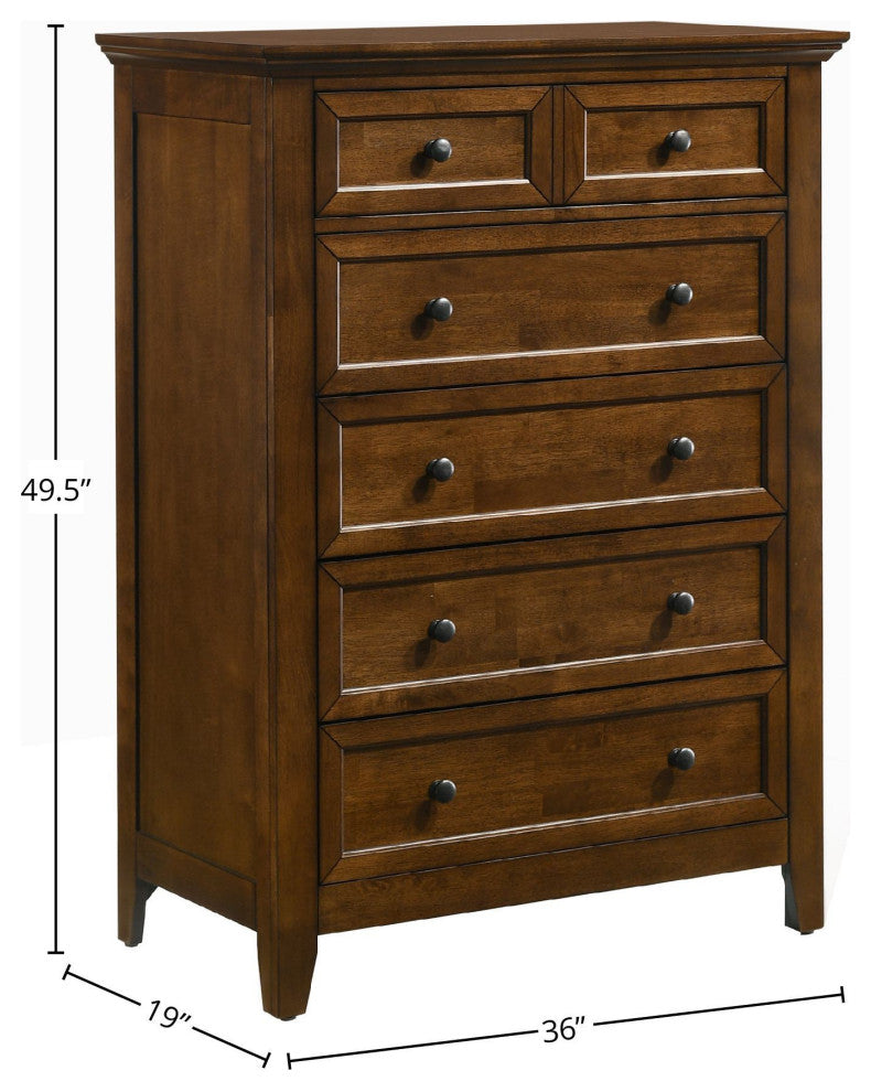 San Mateo Youth 5-Drawer Chest, Tuscan