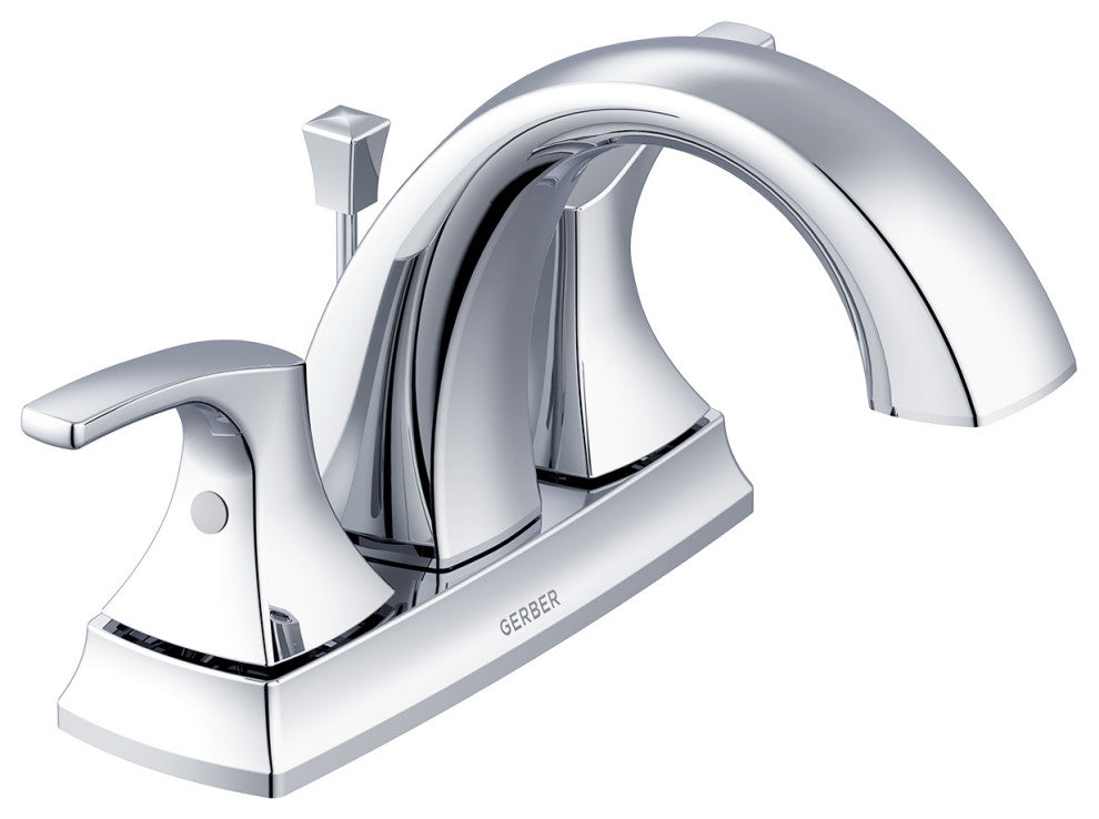 Vaughn Two Handle Centerset Bath Faucet, Chrome