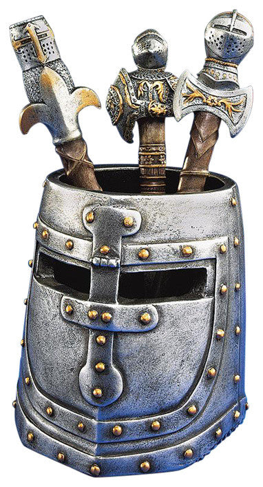 Knights Templar Helmet Pen Holder