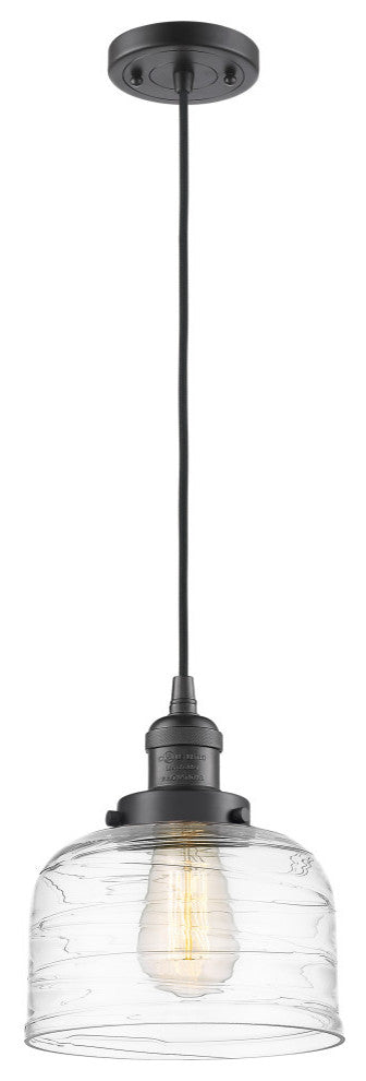 Innovations Bell LED Large Mini Pendant 201C-OB-G713-LED, Oil Rubbed Bronze
