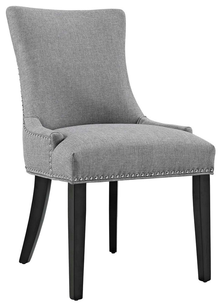 Light Gray Marquis Dining Chair Fabric Set of 4