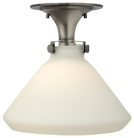 Hinkley Congress Flush Mount, Antique Nickel