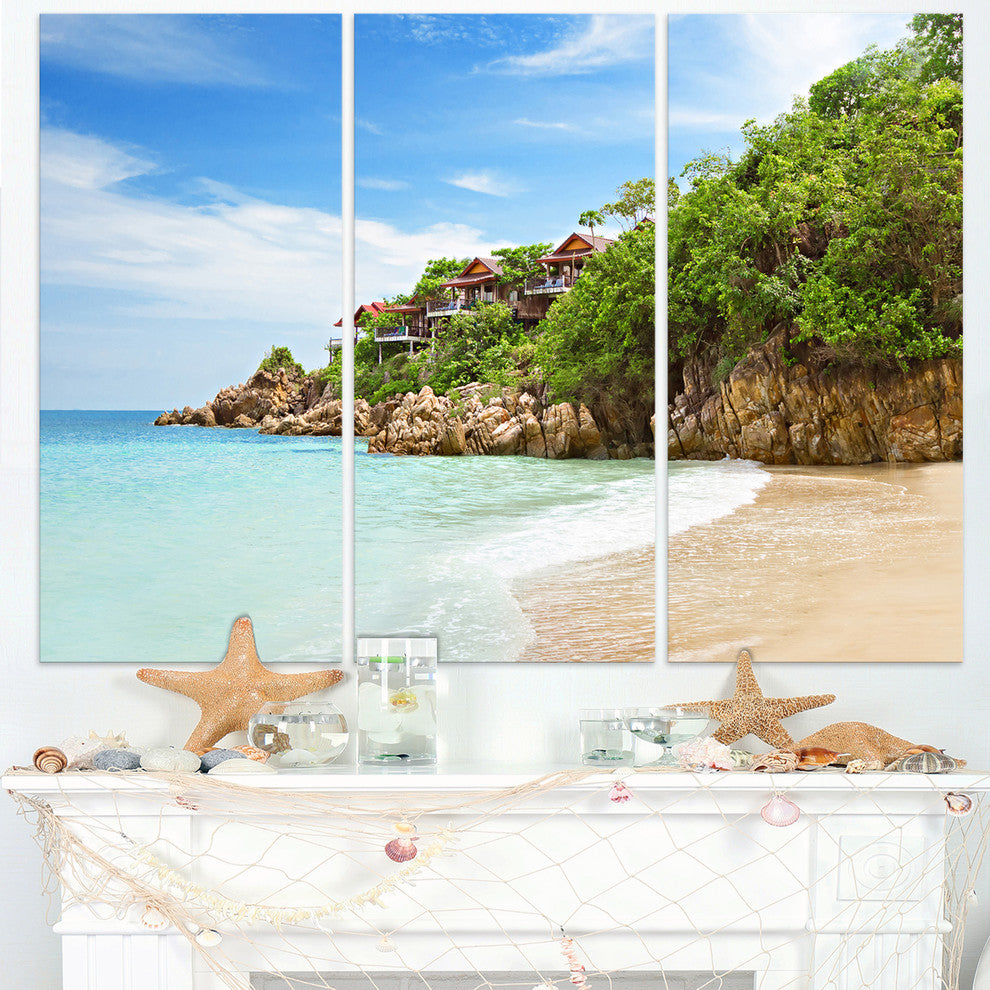"Resorts on the Rock" Canvas Wall Art, 3 Panels, 36"x28"