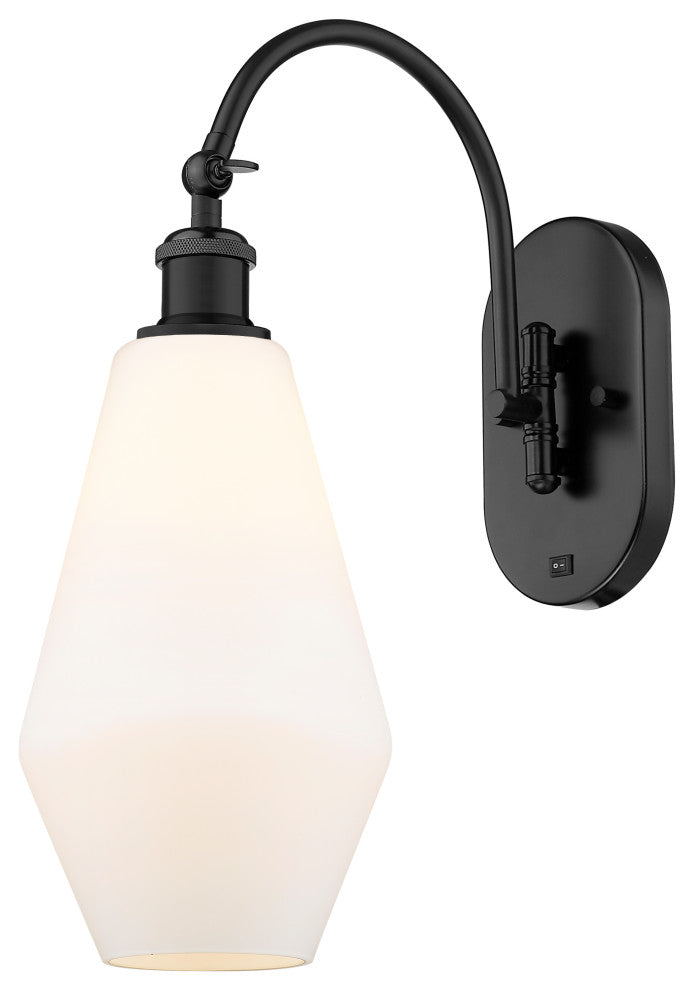 Innovations 518-1W-BK-G651-7 1-Light Sconce, Matte Black