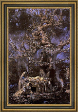 Antonio Munoz Degrain El Arbol Sagrado Framed Premium Canvas Print, 16"x24"