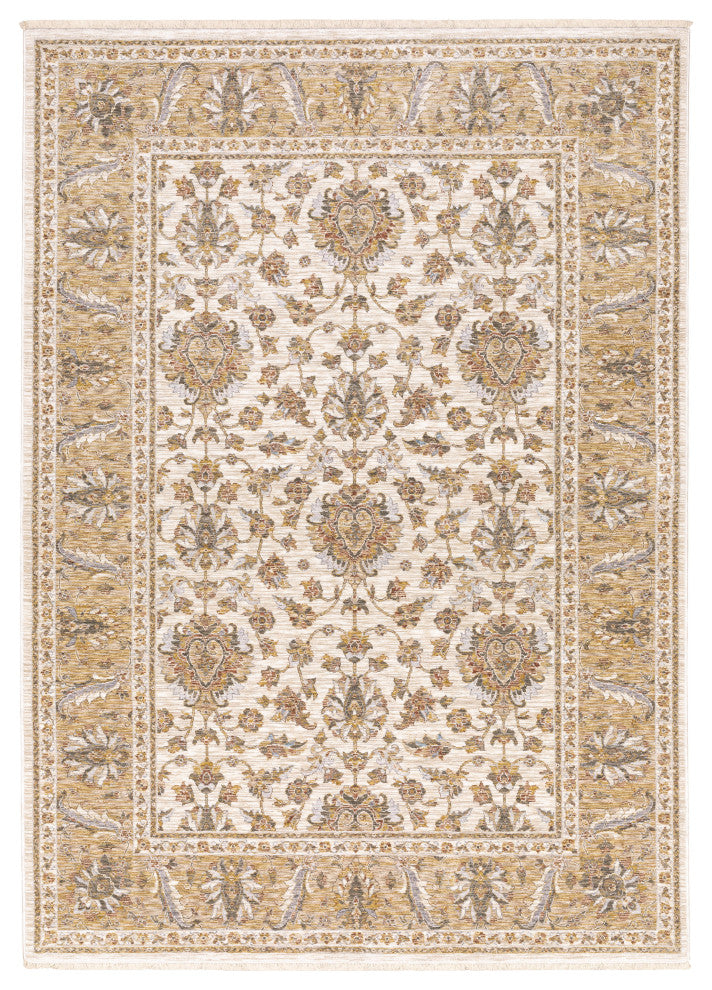 Oriental Weavers Maharaja Indoor Rug Ivory/ Gold 5'3" X 7'6"