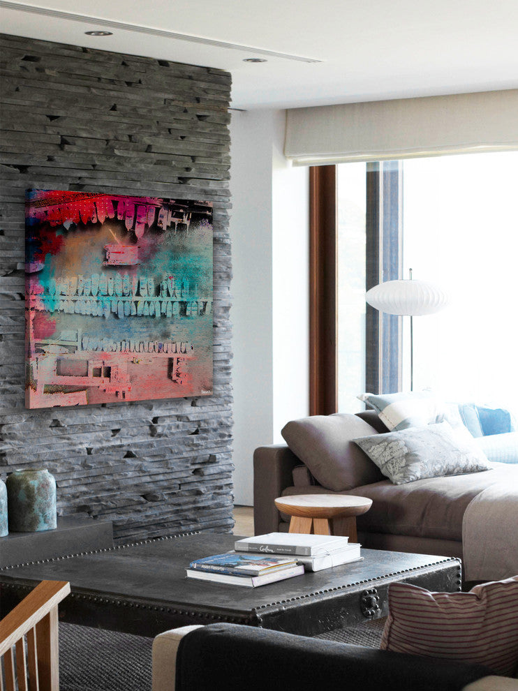"Docked For The Night" Painting Print on Wrapped Canvas, 32"x32"