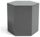 Modrest Newmont Modern Medium Light Grey High Gloss End Table