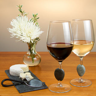Stone Wine Glasses, Set of 2