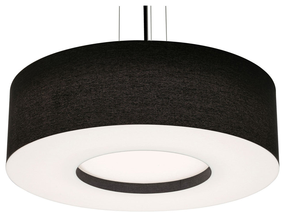 Montclair 30" LED Pendant, Black Finish, Black Shade