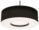Montclair 30" LED Pendant, Black Finish, Black Shade