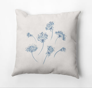 Just Dandy Outdoor Pillow, Blue, 16"x16"