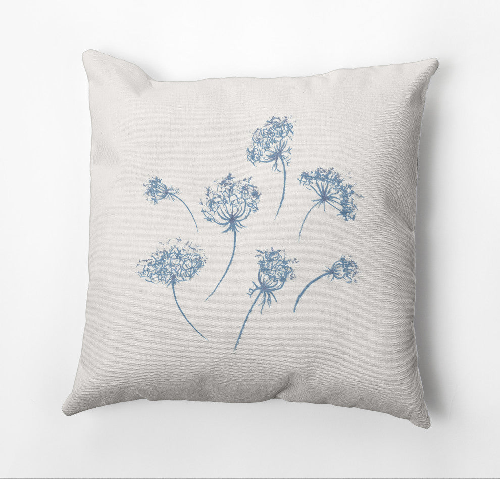 Just Dandy Outdoor Pillow, Blue, 16"x16"