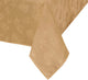 Elegant Woven Leaves Jacquard Damask Tablecloth, Gold, 60"x84" Oval