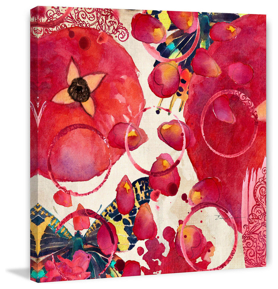 "Pomegranate" Painting Print on Wrapped Canvas