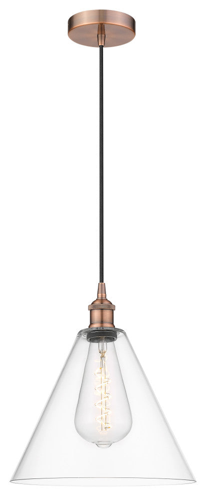Innovations 616-1P-AC-GBC-122-LED 1-Light Mini Pendant, Antique Copper