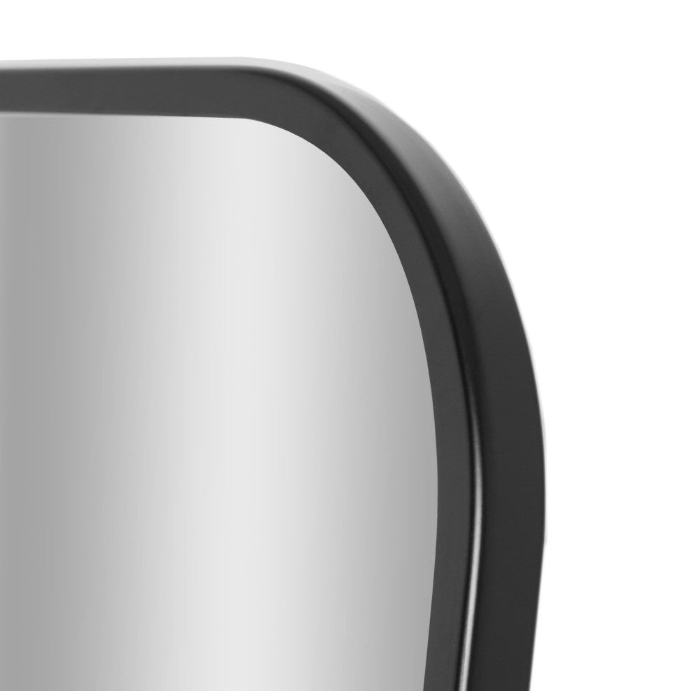 Head West Black Steel Framed Full Length Floor Mirror with Easel - 17.5" x 66.5"