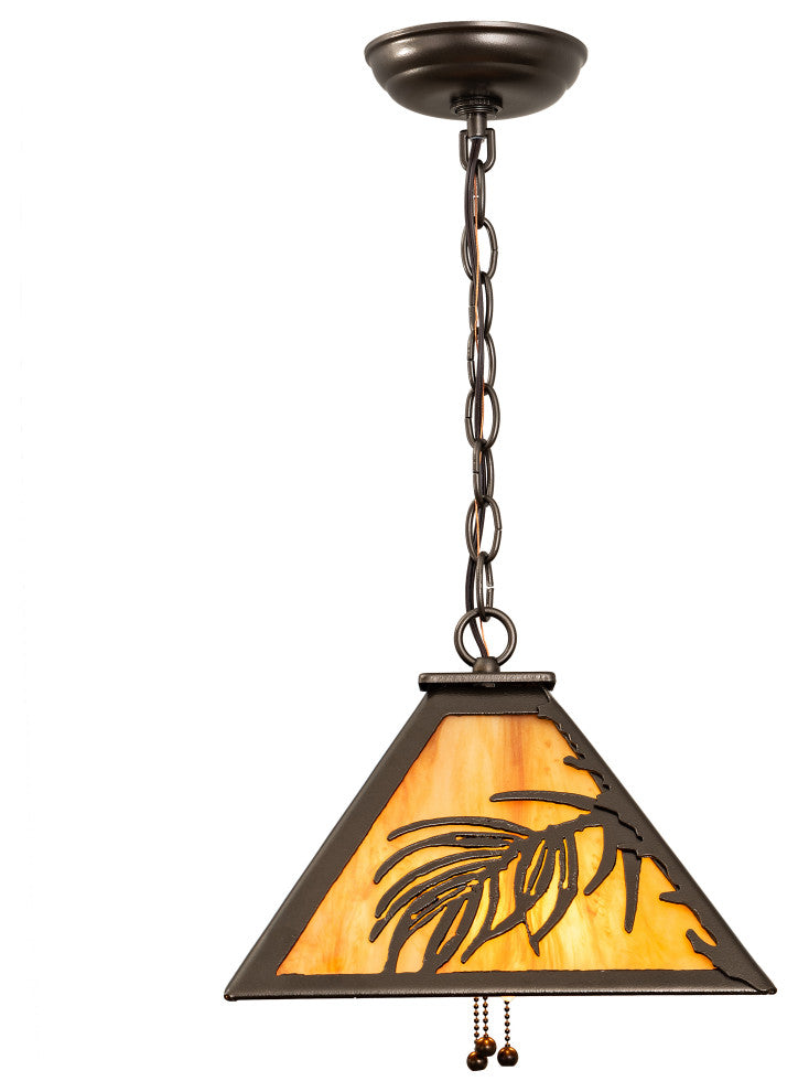 12 Square Pine Needle Pendant