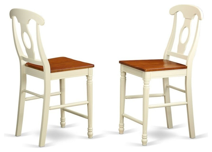 Kenley Counter Height Stools With Wood Seat, Set of 2