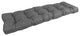 55"X19" Tufted Solid Outdoor Spun Polyester Loveseat Cushion, Cool Gray