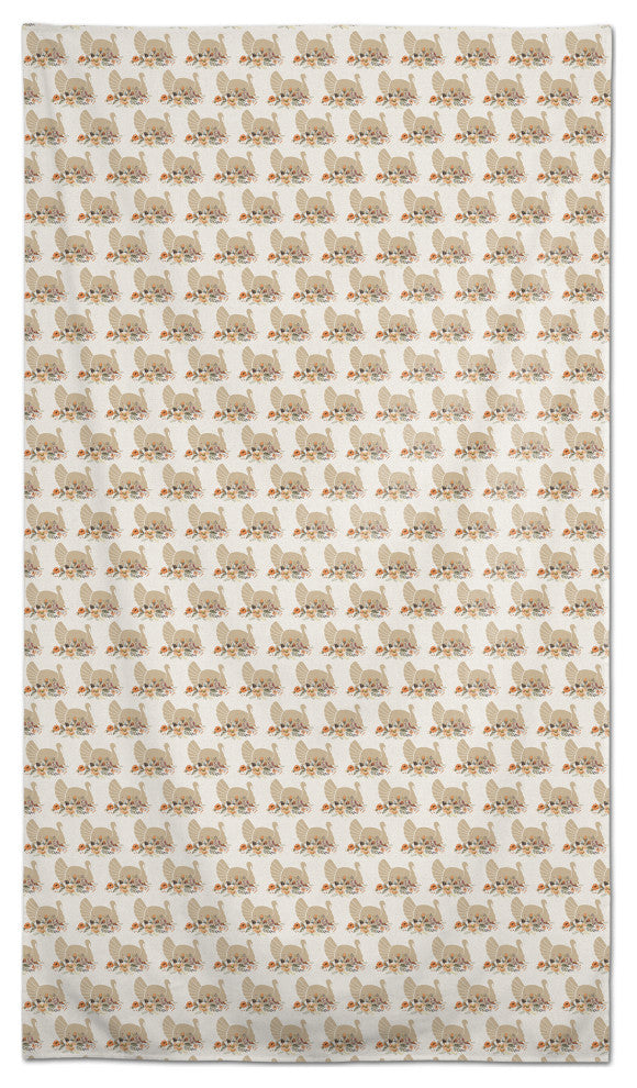 Neutral Turkey Pattern 4 58"x102" Tablecloth