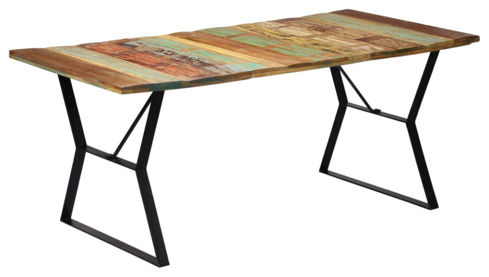 vidaXL Dining Table Kitchen Table Dining Room Dinner Table Solid Reclaimed Wood