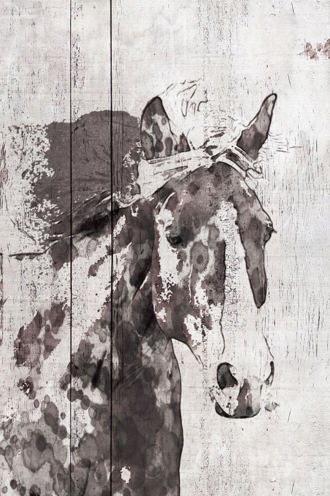 Marmont Hill, "Scarlet Horse 1" by Irena Orlov Painting on Wrapped Canvas, 16x24