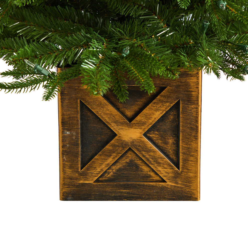 3' Finl&Fir Faux Xmas Tree, Planter W/272 Bendable Branches &50 White Lights