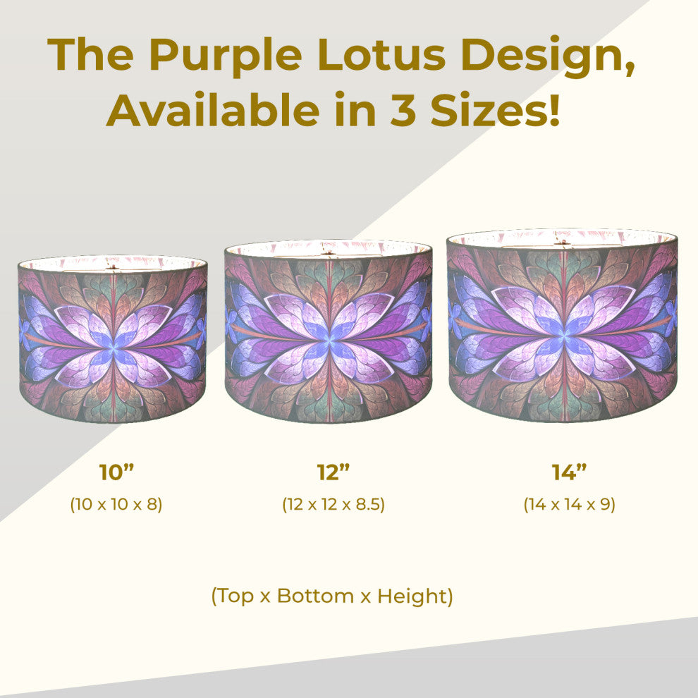 Royal Designs Modern Trendy Decorative 2-Sided Silhouette Hardback Lampshade, Pu