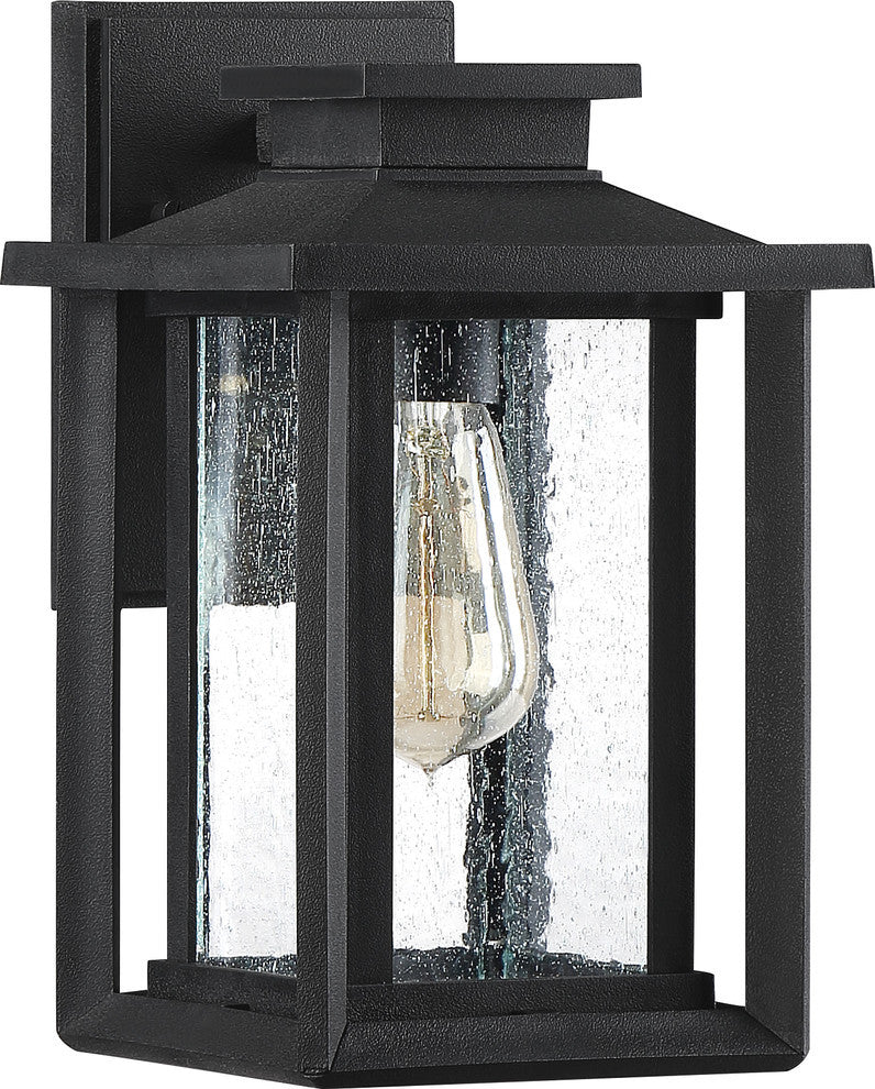 Quoizel WKF8407EK One Light Outdoor Wall Lantern Wakefield Earth Black