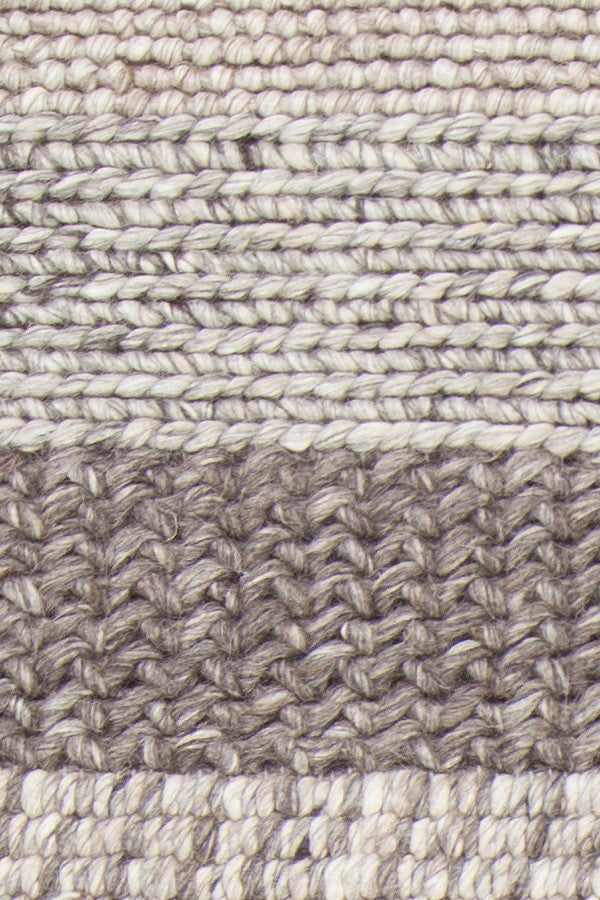 Forstel Handwoven Contemporary Rug, Gray Mix, Rectangular 9''x13''